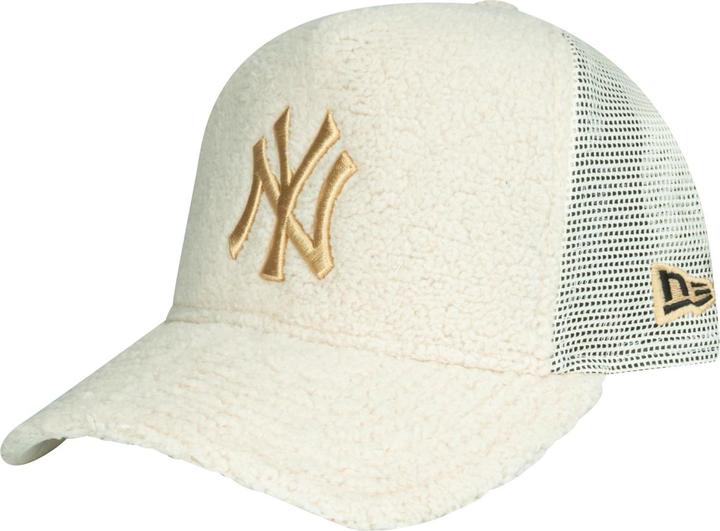 Produktbild New Era A-Frame Trucker Sherpa Cap - Borg Ny Yankees Beige (One Size)
