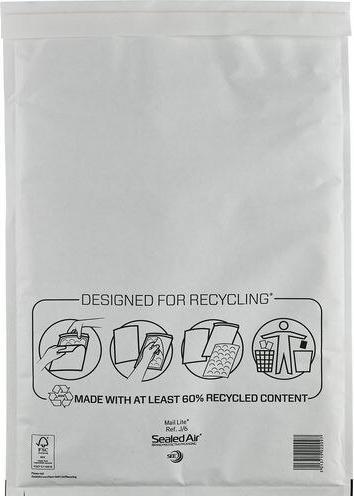 Actual product image Sealed Air Bubble envelopes J/6 without window White (50 x)