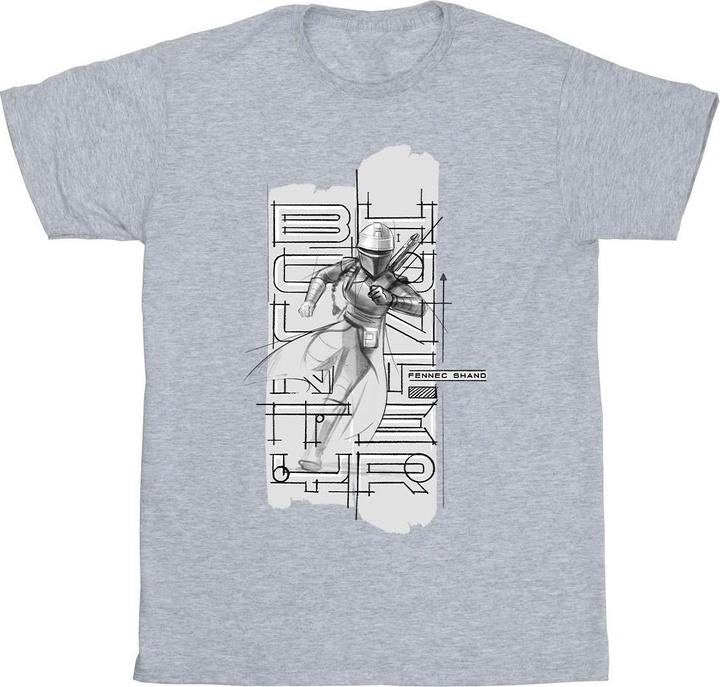 Image du produit Star Wars - T-shirt THE BOOK OF BOBA FETT FENNEC ILLUSTRATION - Homme (XXL)