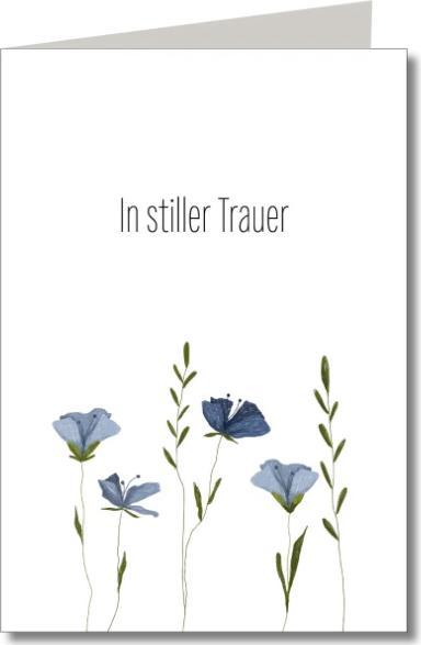 Actual product image Keitcards Funeral card in silent mourning
