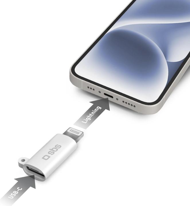 Immagine prodotto SBS Adattatore USB-C certificato Lightning, Made for iPhone (MFi)
