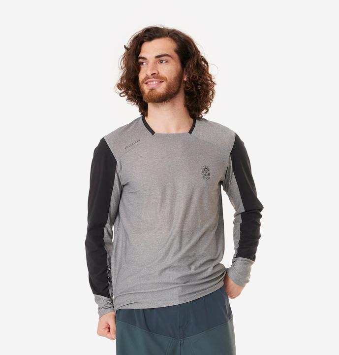 Rockrider Radsport MTB langarm Radtrikot – Expl 100 dunkelrot
