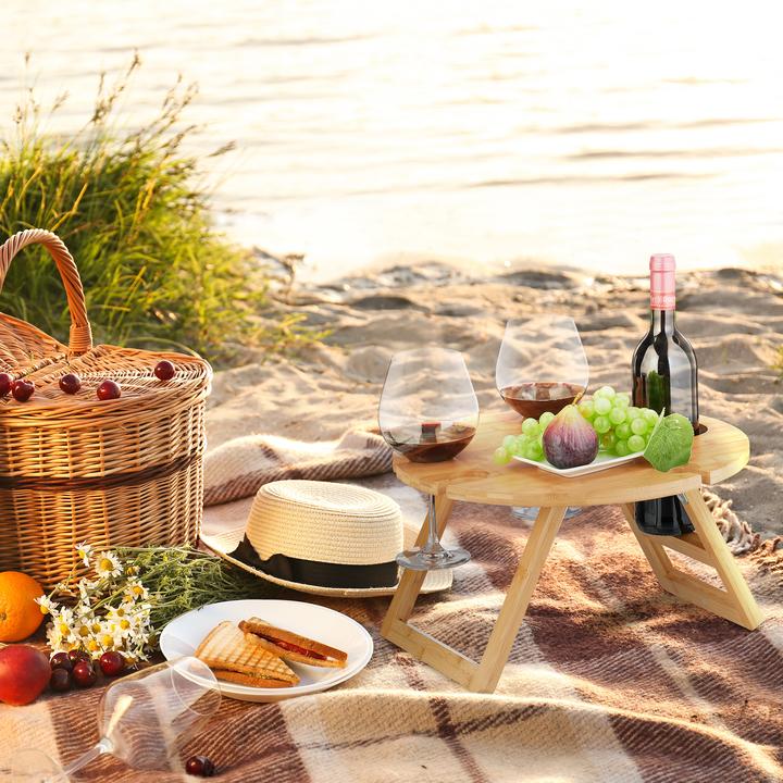 Actual product image Relaxdays Picnic wine table