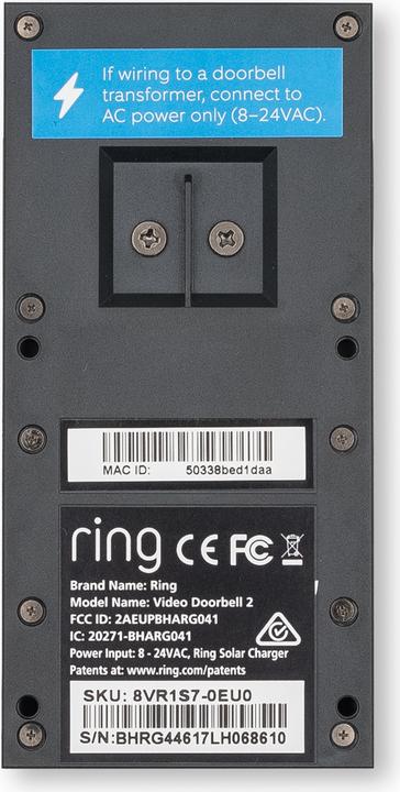Actual product image Ring Video Doorbell 2 (App, Wi-Fi, Wireless, Cable)