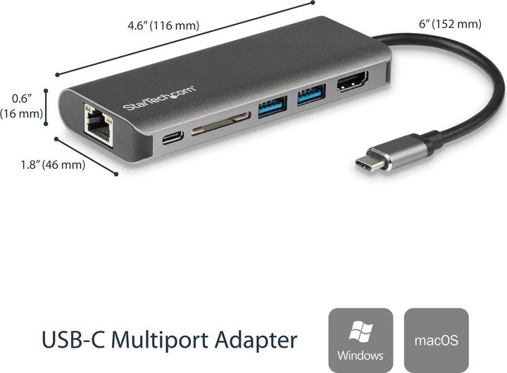 Actual product image StarTech DKT30CSDHPD (USB-C, 2 Ports)