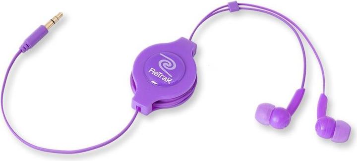Actual product image Retrak Audio Earbuds retractable (Cable)