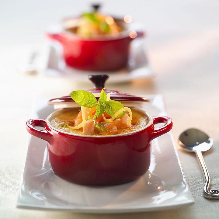 Productafbeelding Le Creuset Mini Cocotte Set van 4 "Kersenrood