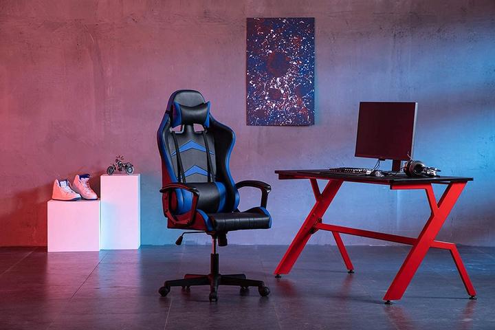 Image du produit IWMH Chaise de bureau avec coussin de tête et coussin lombaire
