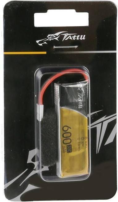 Immagine prodotto Tattu Batteria RC LiPo 600 mAh 3,7 V 30C (3.70 V, 600 mAh)