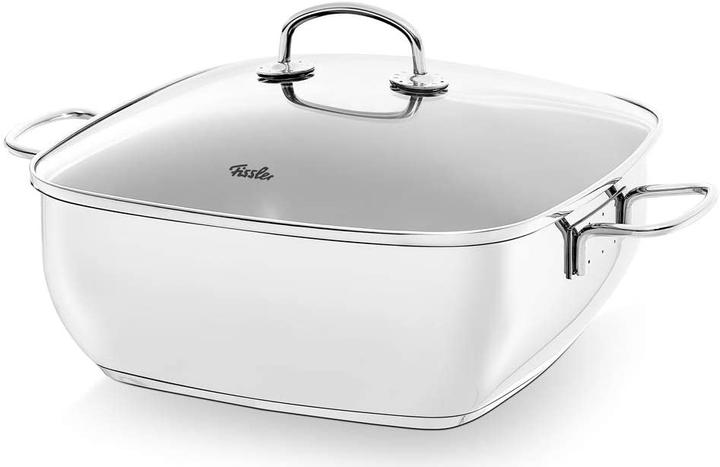 Produktbild Fissler Secural® Bräter 28cm eckig mit Glas (21.50 cm, Bräter + Schmortopf, Edelstahl)