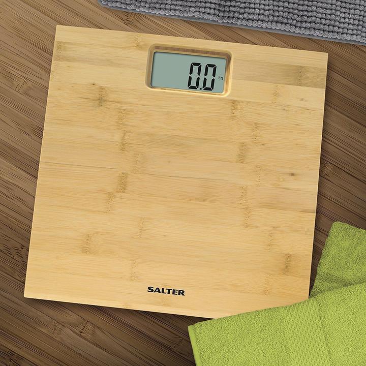 Actual product image Salter 9086 WD3R Bamboo Electronic bathroom scales (150 kg)