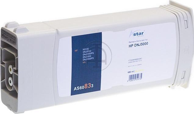 Astar AS60833 - Encre à base de pigments - jaune - HP DesignJet 5000 - 5000ps UV - 1 pièce (Y)