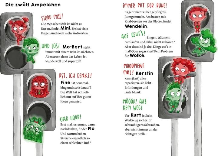 Actual product image Die Ampelchen 1. Aus den Ampeln, fertig, los! (German, Anna Boehm, Sandy Thissen, 2025)