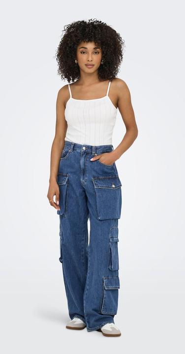 Actual product image Only ONLJamey Loose Baggy Cropped Mid Rise Jeans (W31/L32)