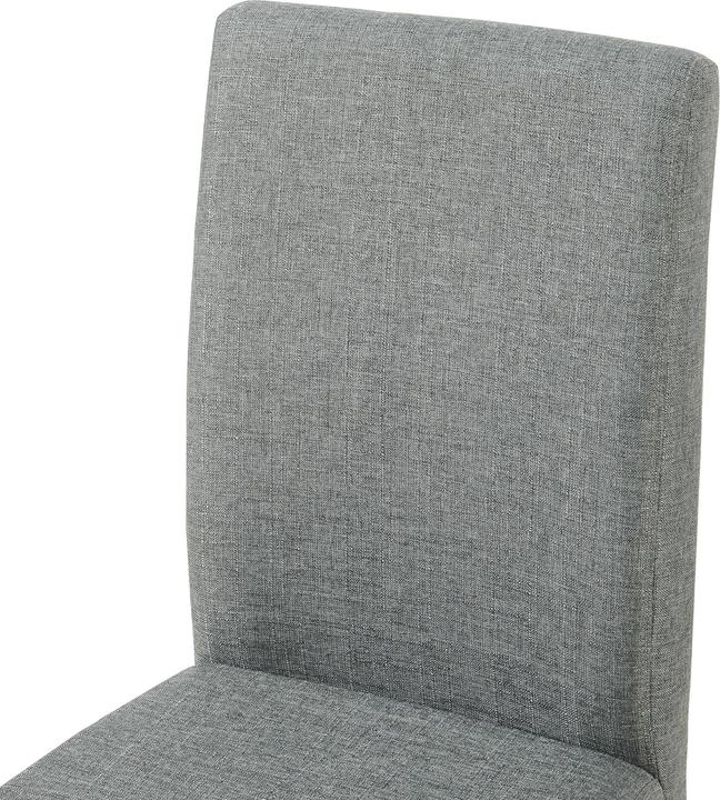 Produktbild En.Casa Esszimmerstuhl Hamburg 6er Set Textil Hellgrau