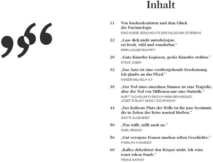 Produktbild Die besten falschesten Zitate aller Zeiten (Deutsch, Gerald Krieghofer, 2023)