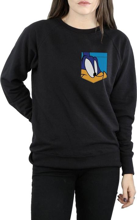 Immagine prodotto Looney Tunes Road Runner Face Faux Pocket Felpa Donna (L)