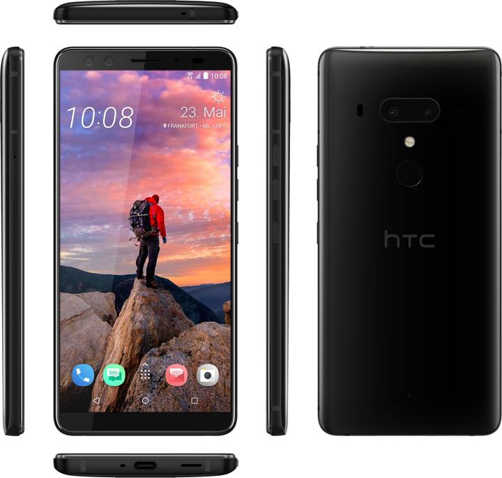 Produktbild HTC U12+ (64 GB, Titanium Black, 6", Hybrid Dual SIM, 12 Mpx, 4G)