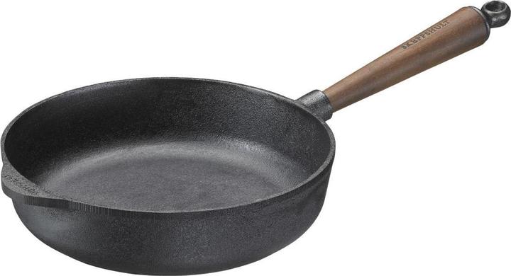 Produktbild Skeppshult Gusseisen Servierpfanne Walnussgriff (25 cm, Bräter + Schmortopf, Gusseisen)