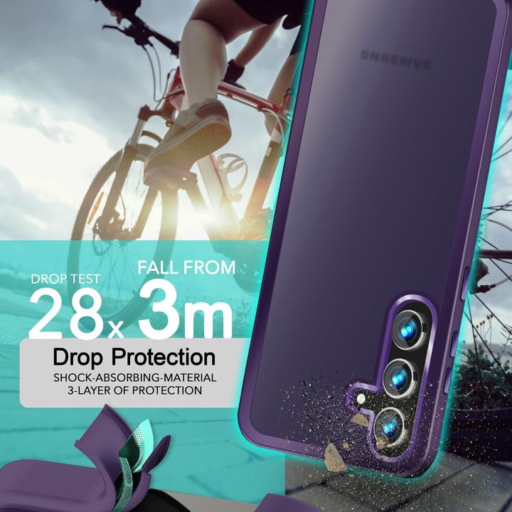 Immagine prodotto Nalia Copertura ibrida semitrasparente con cornice protettiva (Samsung Galaxy S24+)