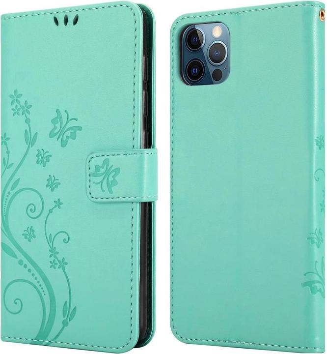 Actual product image Cadorabo Flower Book cover (Apple iPhone 12 Pro Max)