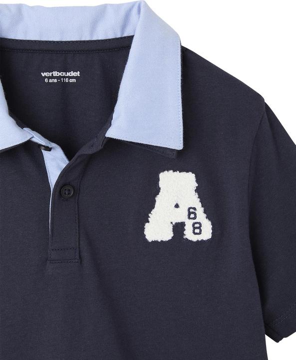Actual product image Vertbaudet Jungen Poloshirt mit doppeltem Kragen und Recycling-Baumwolle (86)