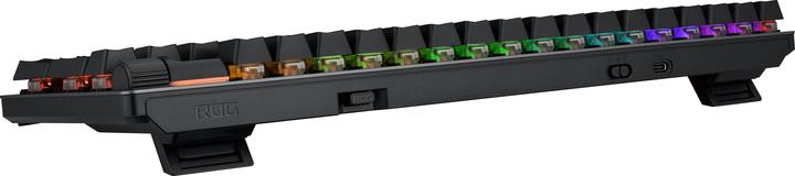 Image du produit ASUS Tastatur ROG Strix Scope II 96 RX Wireless BLK (DE, Sans fil, Filaire)