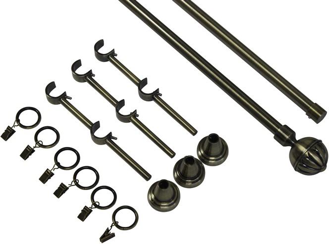 Actual product image Domoletti DOUBLE CURTAIN RAIL SET F511887 300CM