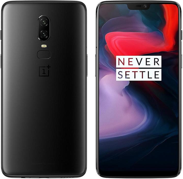 OnePlus 6 (256 GB, Midnight Black, 6.28", Dual SIM, 16 Mpx, 4G)
