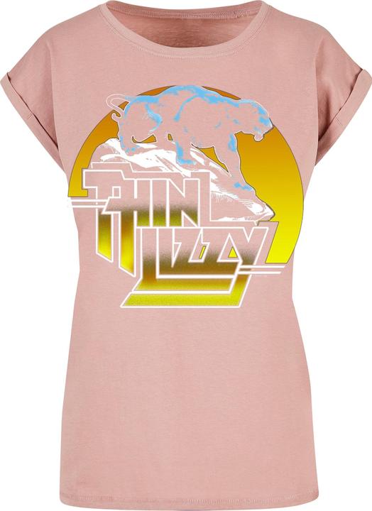 Merchcode Ladies Thin Lizzy - TL Panther Extended Shoulder Tee - 181491
