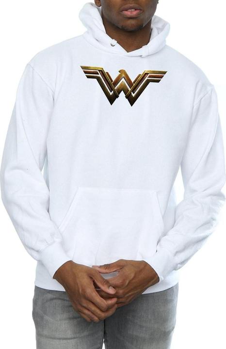 Actual product image Mens Justice League Movie Wonder Woman Emblem Hoodie (XL)