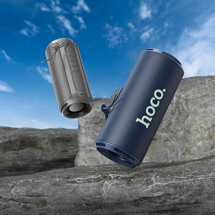 Actual product image Hoco HC27 Soundful Portable speaker Blutooth/ FM/ TF card/ USB memory stick/ AUX 2 x 8 W Grey (2 h, Battery operated)