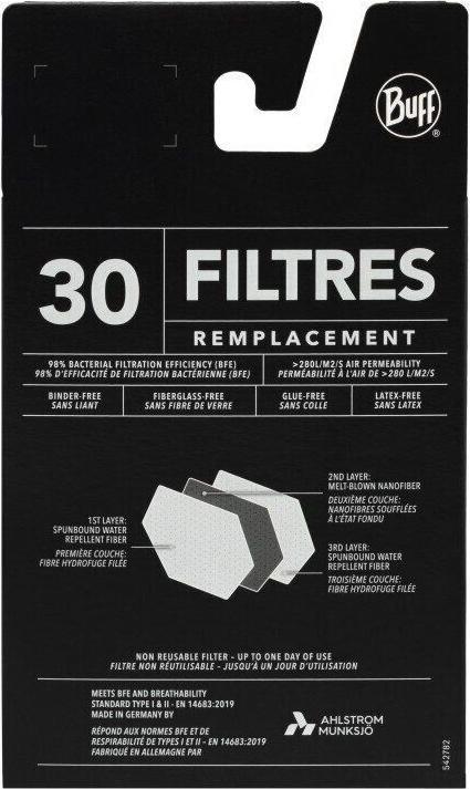 Actual product image Buff Replacement filters 30 units JR
