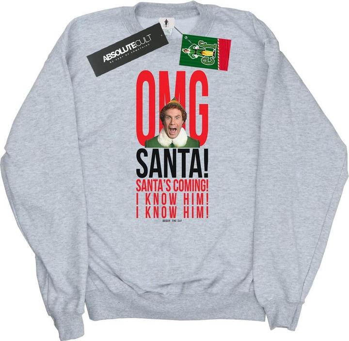 Produktbild Elf OMG Santa I Know Him Sweatshirt (L)