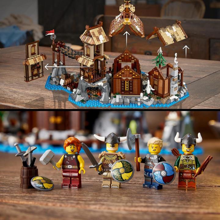 Actual product image LEGO Ideas Viking Village (21343, LEGO Ideas, LEGO Rare Sets)