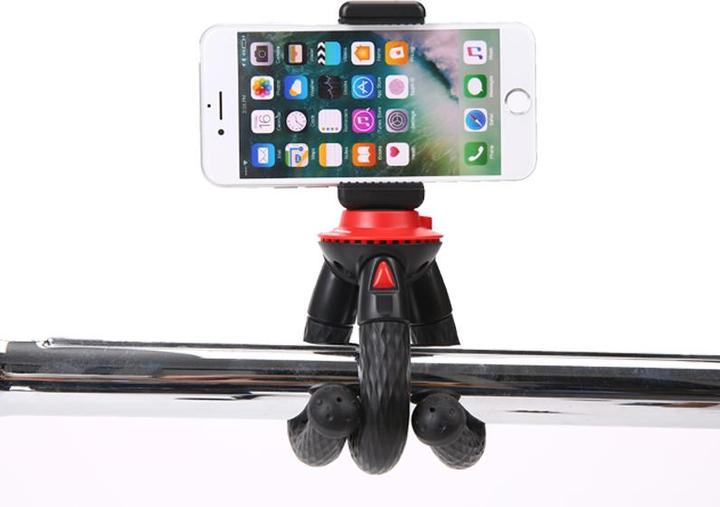 Image du produit Fotopro UFO Mini noir/rouge Trépied avec téléphone & support GoPro