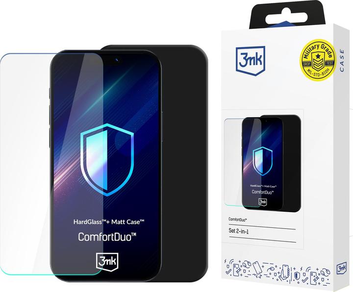Image du produit 3MK Samsung Galaxy M35 5G - ComfortDuo Matt Black (1 pièce(s), Samsung Galaxy A35)