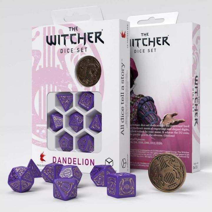 Immagine prodotto Q Workshop Dadi The Witcher - Dandelion: Visconte de Lettenhove (7)