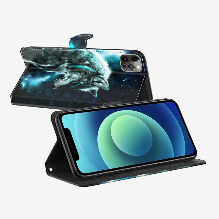 Image du produit PhoneLook Fourre 3D Flip Wolf Universe (Apple iPhone 15)
