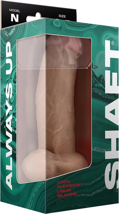 Actual product image Shaft Model N Anatomical Side Curve Flexiskin Double Layered Realistic Extremely Soft Dildo with Bal