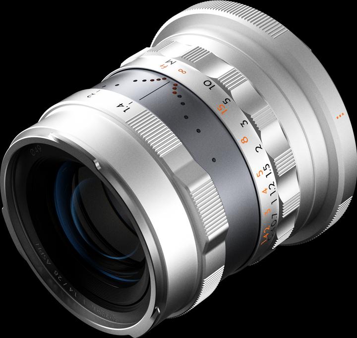 Actual product image Thypoch Full-frame Photography Lens Simera 28mm f1.4 for Canon RF Mount - Silver (Canon RF, full size)