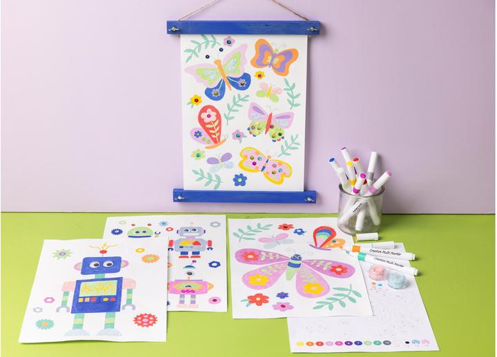 Actual product image Creativ Company Bastelset Malen Schmetterlinge Und Roboter