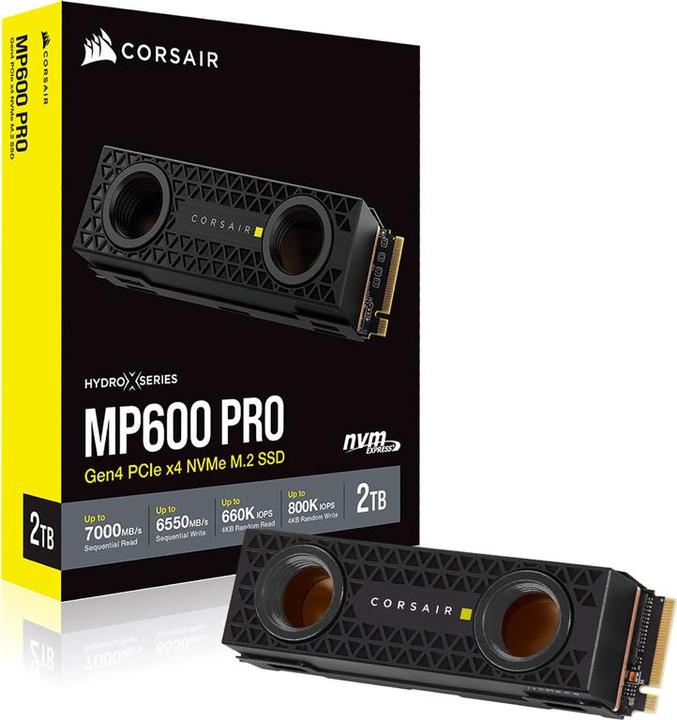 Produktbild Corsair MP600 PRO Hydro X Edition (2000 GB, M.2 2280)