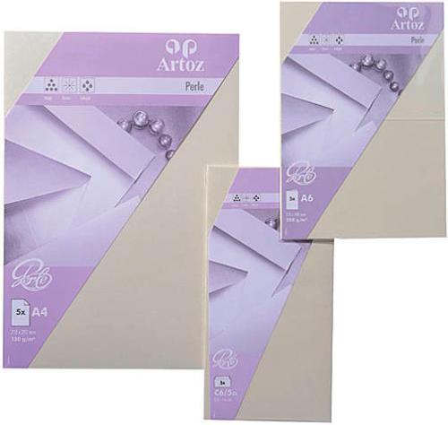 Produktbild Artoz Perle Kuverts weiss (16 x 16 cm, 5 x)