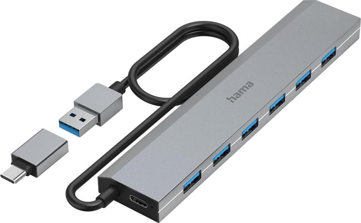 Image du produit Hama 7 Port USB-Hub (USB-C, 7 Ports)
