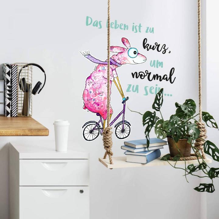 Actual product image Trenddeko Life is too short to be normal.... (23 x 30 cm)