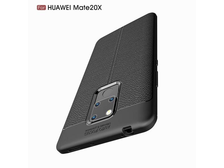 Produktbild Screenguard Huawei Mate 20 X Hülle Leather Design TPU Cover (Huawei Mate 20 X)