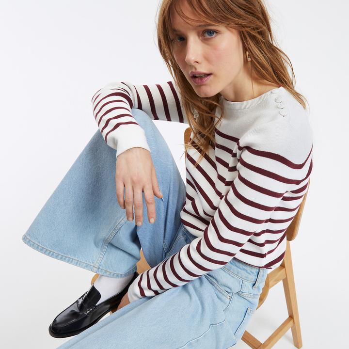 Image du produit La Redoute Collections Pull à rayures (38)