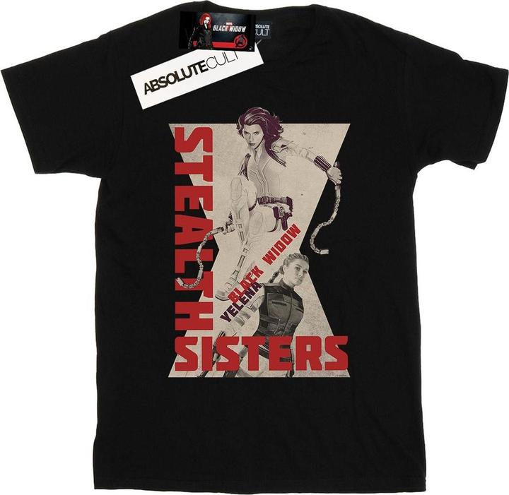 Black Widow Film Stealth Sisters Baumwolle Boyfriend TShirt