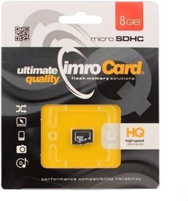 Actual product image IMRO 10/8G Memory Card 8 GB MicroSDHC Class 10 (8 GB, microSDHC, U1, UHS-I)